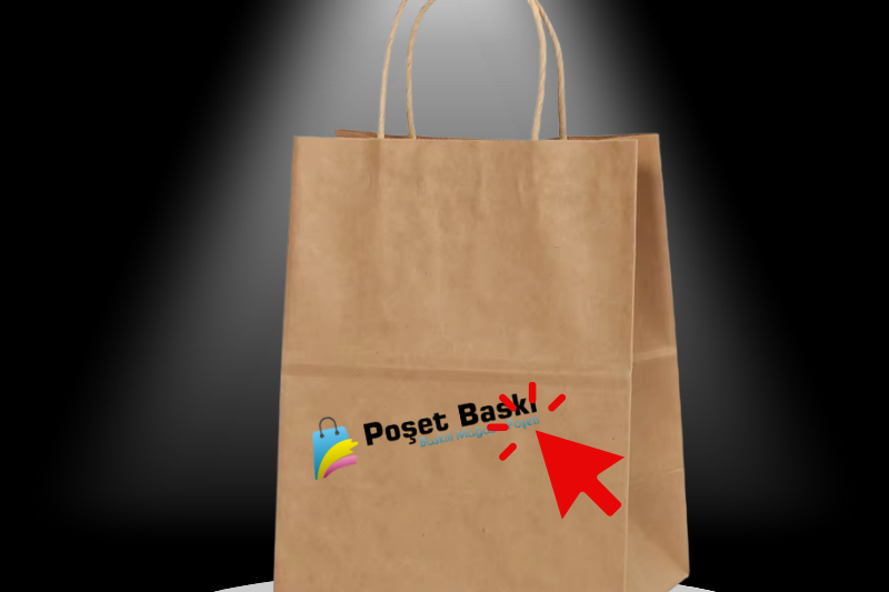 Kraft baskılı çanta