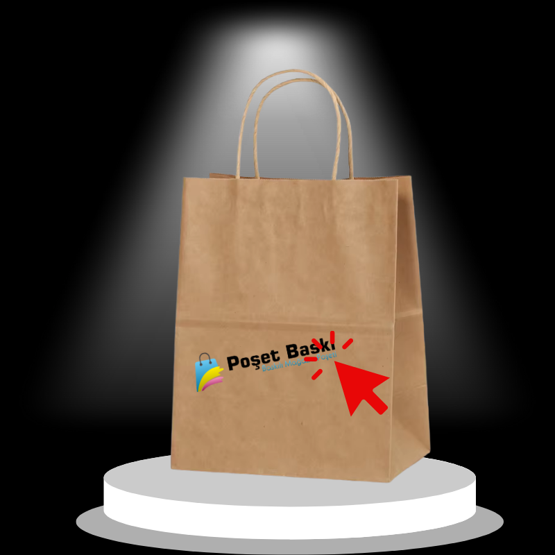 Kraft baskılı çanta